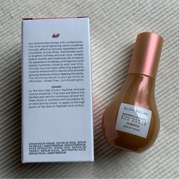 Glow Recipe Watermelon Glow Niacinamide Hue Glow Drops Serum - Picture 3 of 13